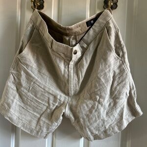 Banana Republic Men's Tan Linen Shorts